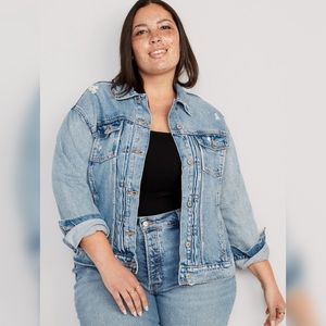 Old Navy Distressed Jean Jacket